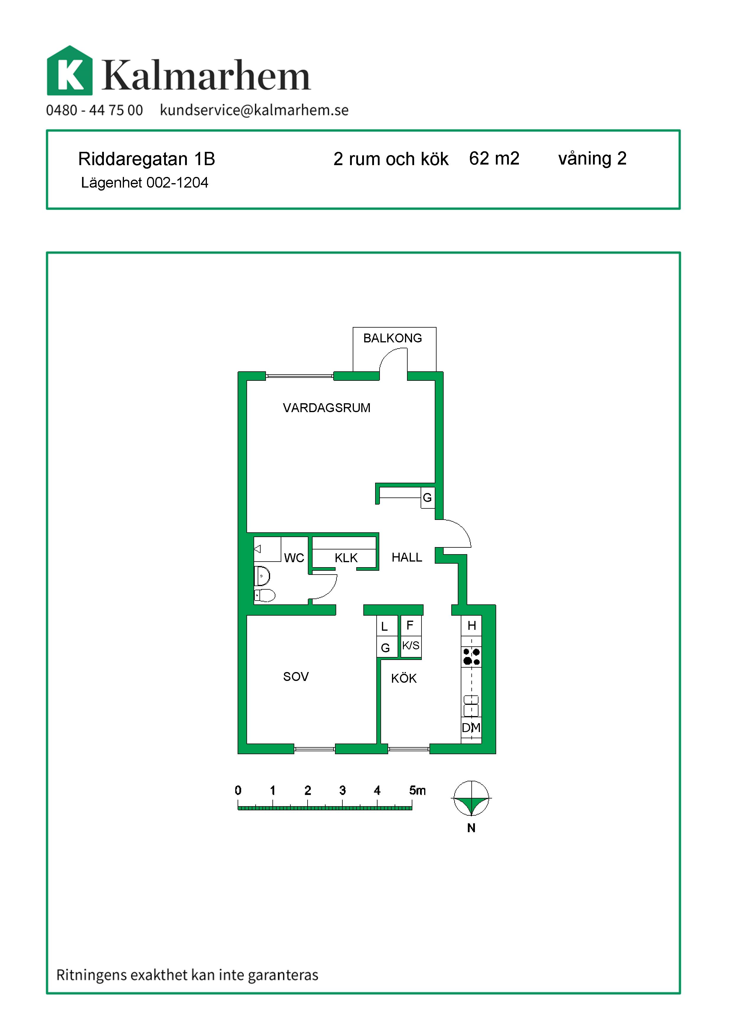 Riddaregatan 1 B, 393 50, KALMAR