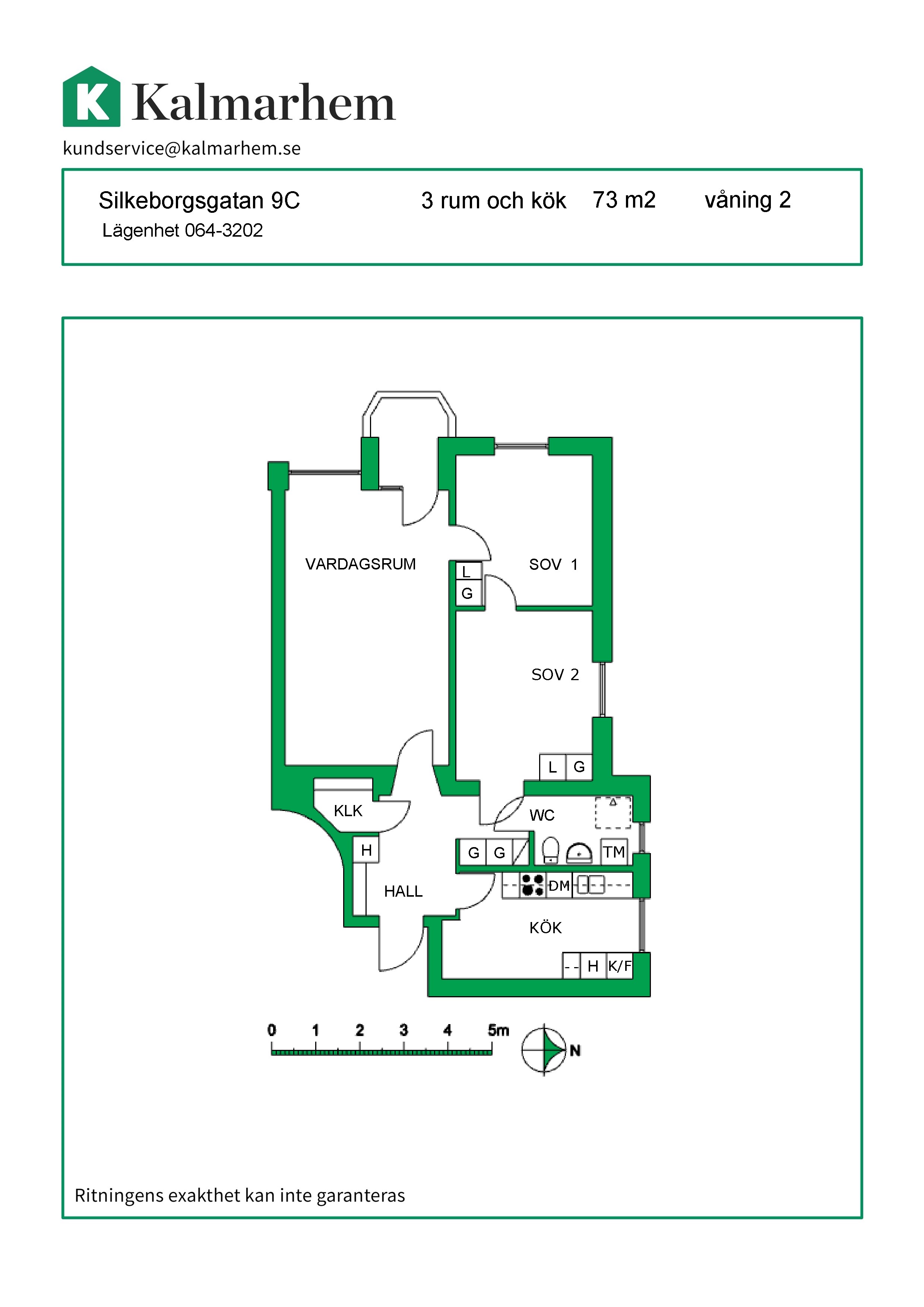 Silkeborgsgatan 9 C, 392 43, KALMAR 3