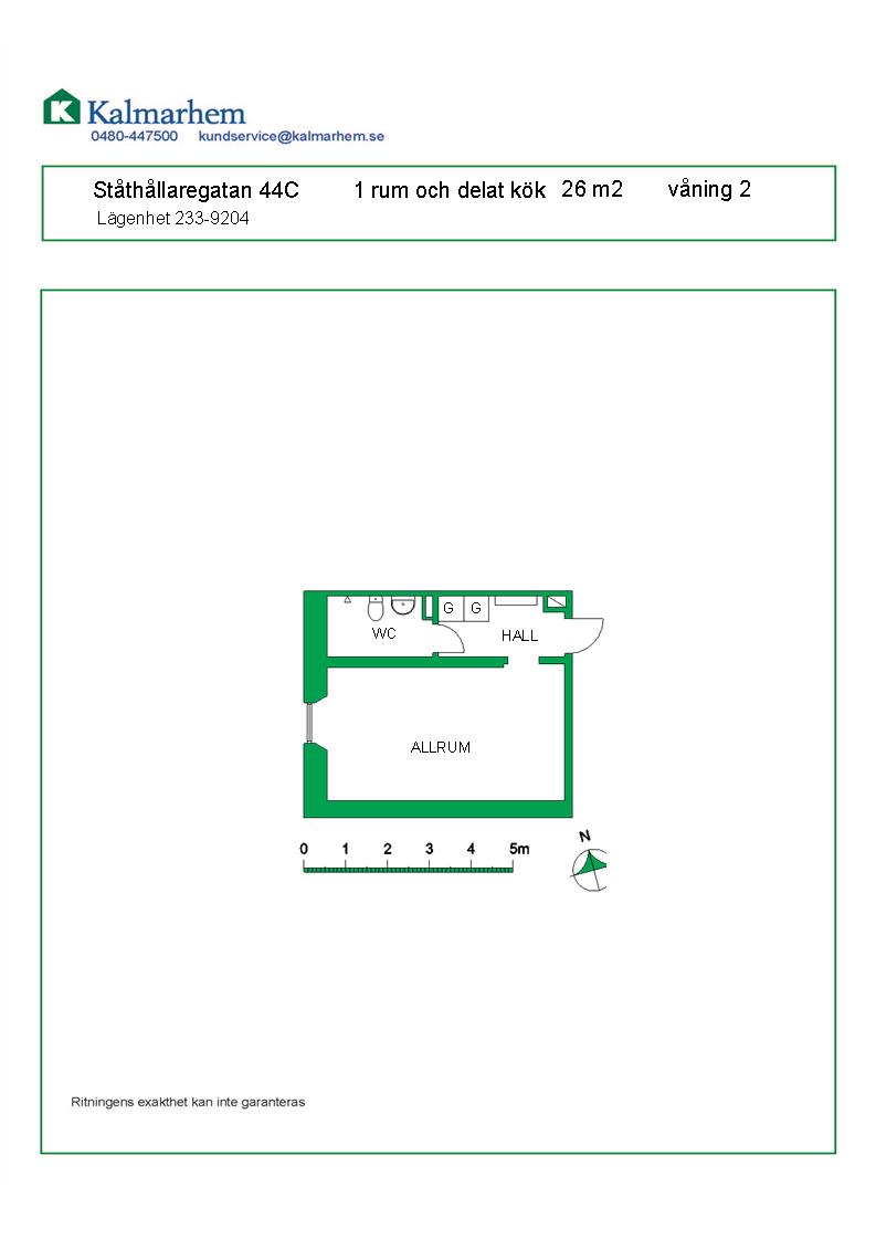 Ståthållaregatan 44 C, 392 56, KALMAR