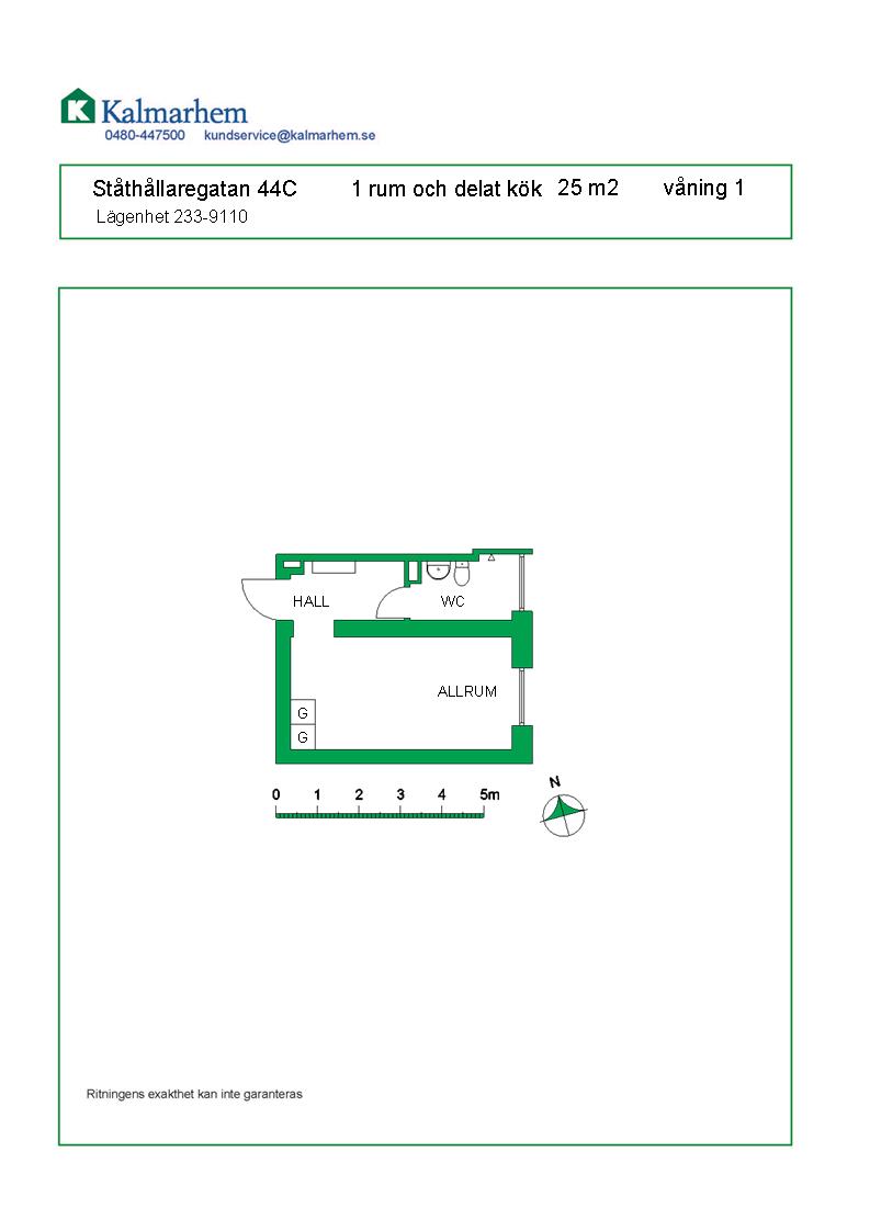 Ståthållaregatan 44 C, 392 56, KALMAR