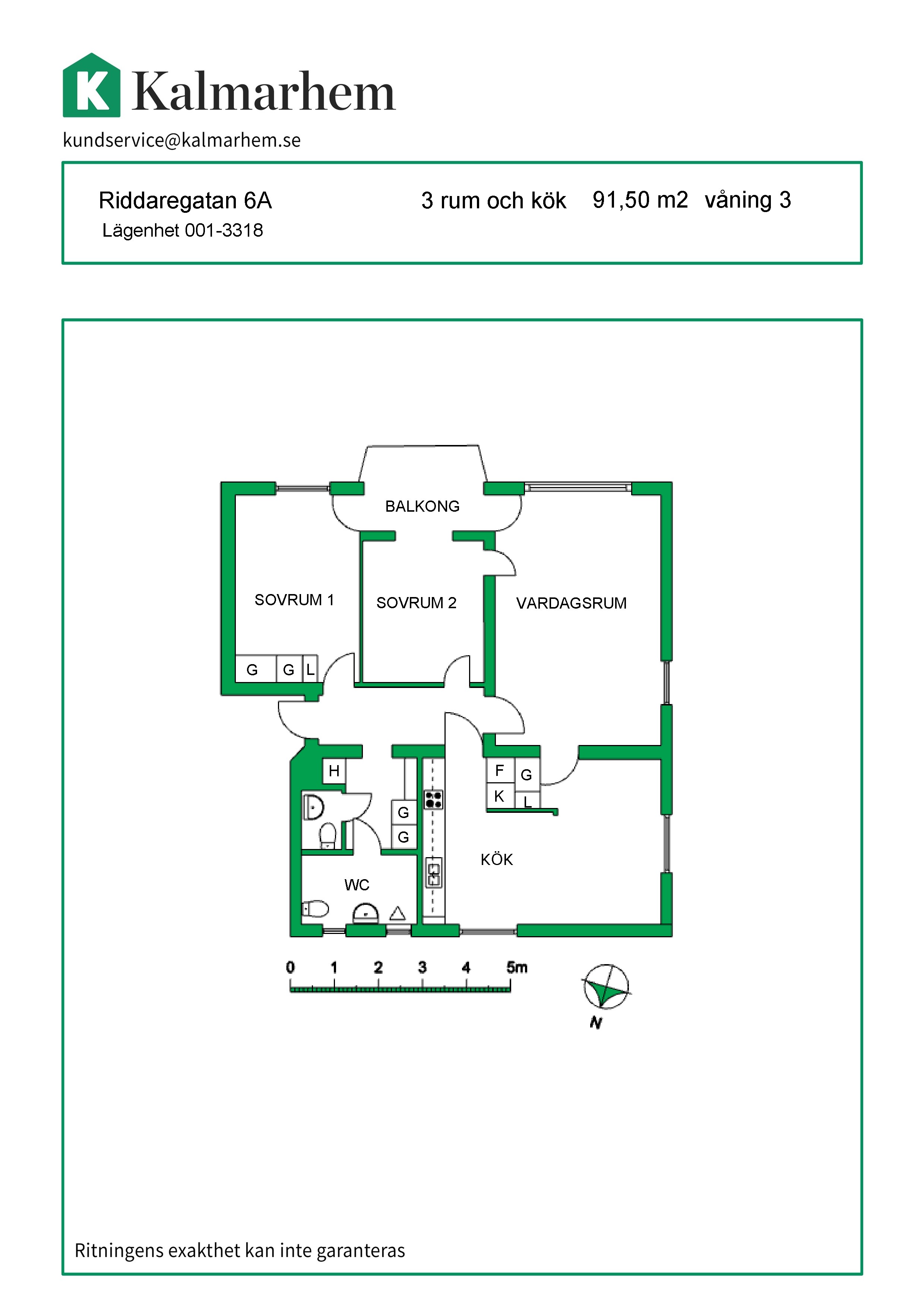 Riddaregatan 6 A, 393 50, KALMAR