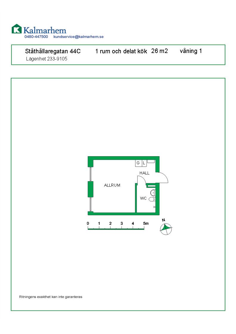 Ståthållaregatan 44 C, 392 56, KALMAR