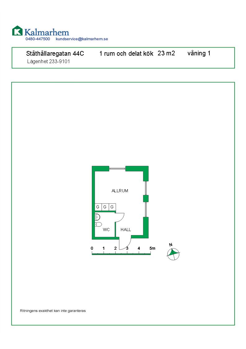 Ståthållaregatan 44 C, 392 56, KALMAR