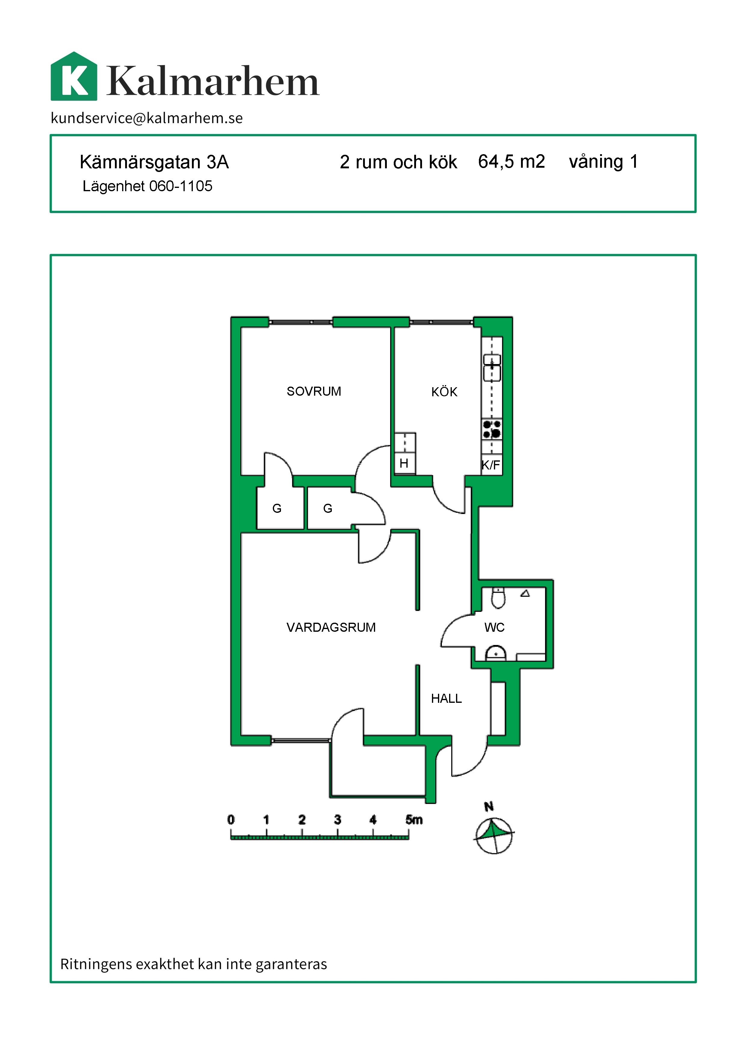 Kämnärsgatan 3 A, 392 35, KALMAR