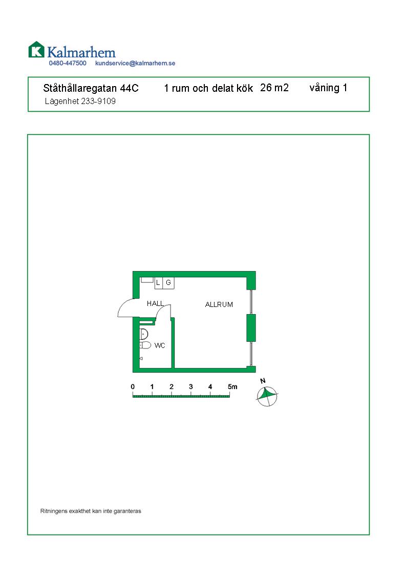 Ståthållaregatan 44 C, 392 56, KALMAR