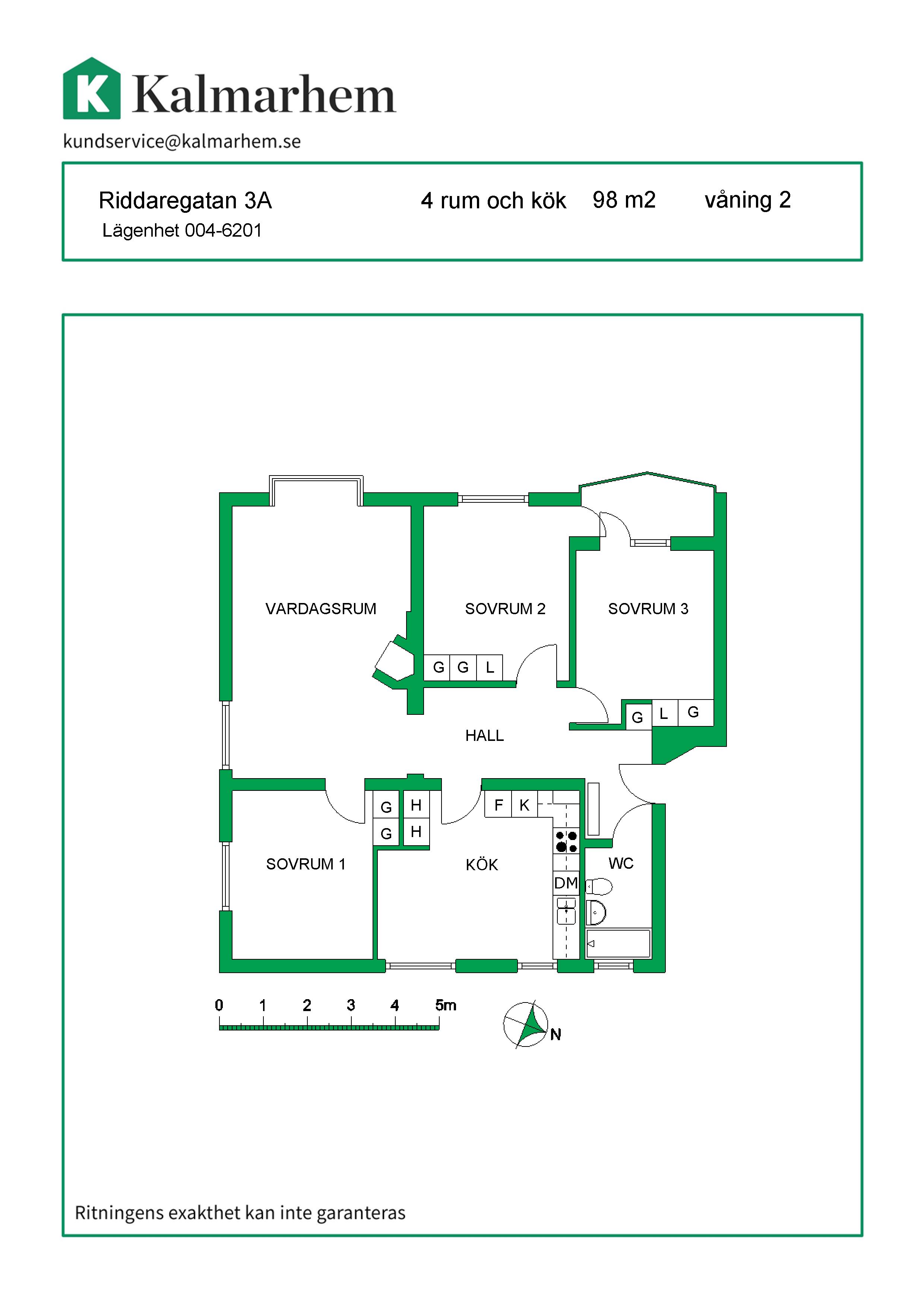 Riddaregatan 3 A, 393 50, KALMAR