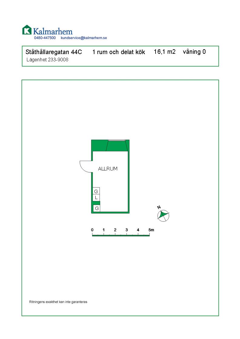 Ståthållaregatan 44 C, 392 56, KALMAR